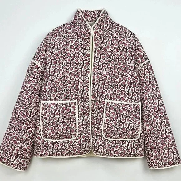 Floral Elegance Jacket – Perfect for Fall Layering - Picture 1 of 5